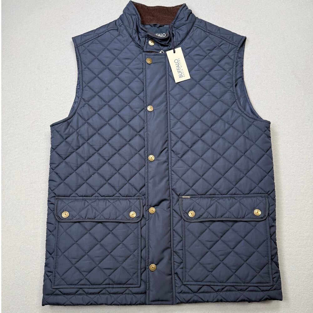 Buffalo David Bitton Men's Johnnie Quilted Vest blue Small $99